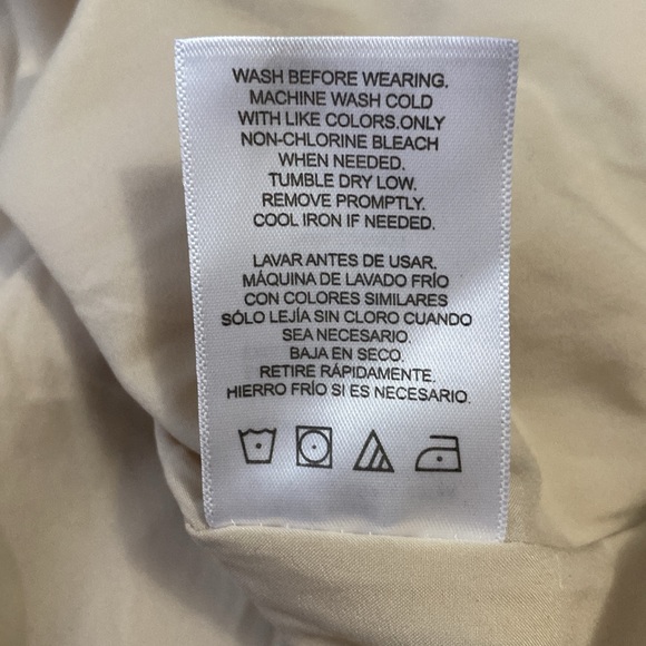 Every Women's Large Champagne Short Sleeve Collared Sequin Button Up Mini Dress - Picture 9 of 9